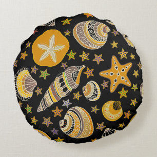 La Playa - Sea Shells Round Cushion