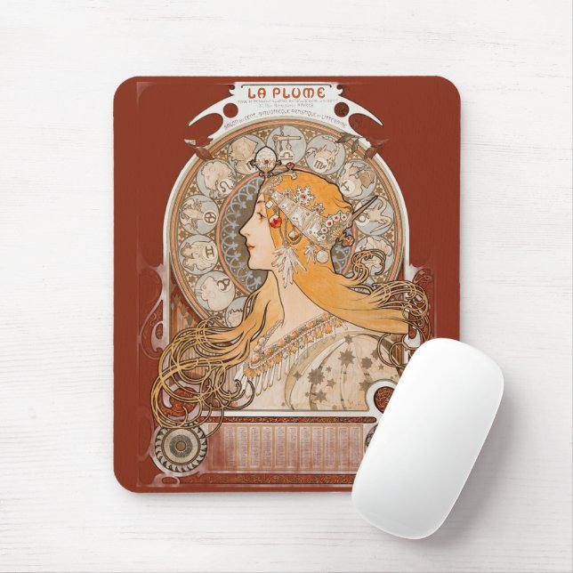 La Plume Zodiac – Astrology Design Mouse Pad (With Mouse)