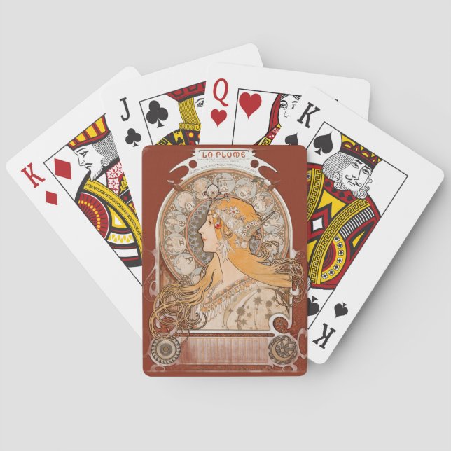 La Plume Zodiak – Celestial Astrology Playing Cards (Back)