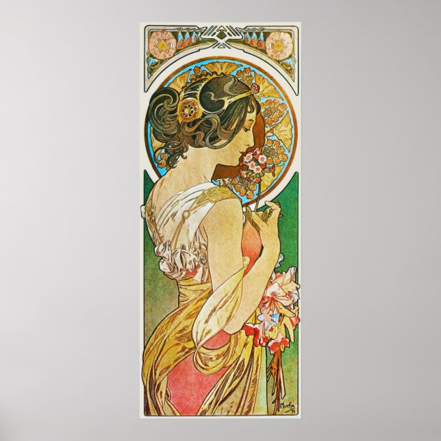 La Primevere, Mucha Poster (Front)