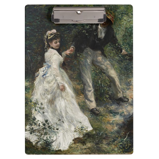 La Promenade Renoir Impressionist Painting Art Clipboard (Front)