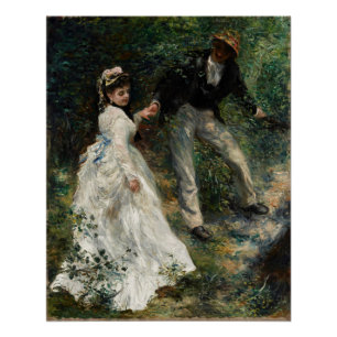La Promenade Renoir Painting Fine Art Poster
