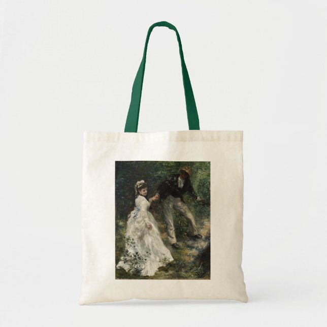 La Promenade Renoir Painting Fine Art Tote Bag (Front)