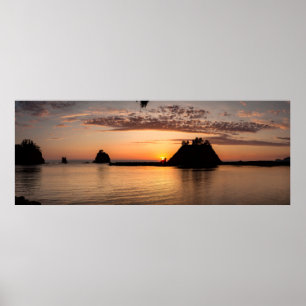 La Push, Washington. Panorama Poster