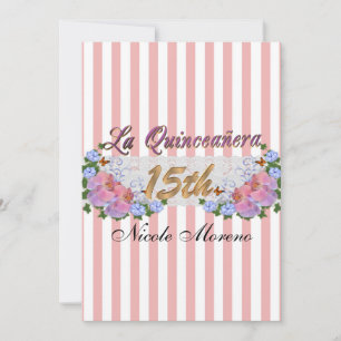 La Quinceanera 15th birthday party invitation