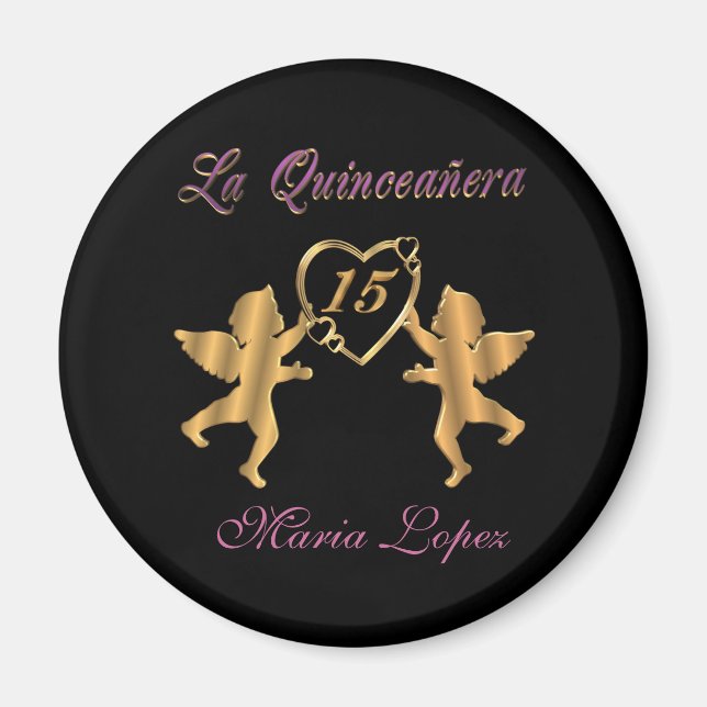 La quinceanera magnet gift for Party Favour (Front)