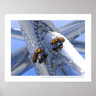 La rencontre - The meeting (blue version) Poster