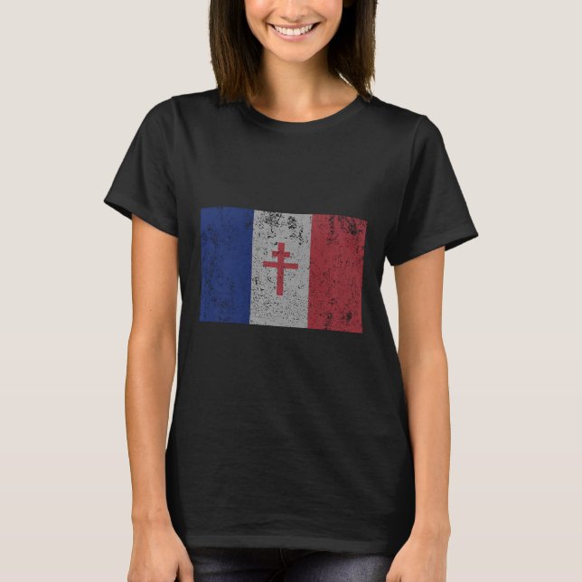La Resistance The French Flag France Paris Wwii T  T-Shirt (Front)