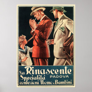 LA RINASCENTE Department Store Mens Kids Clothings Poster