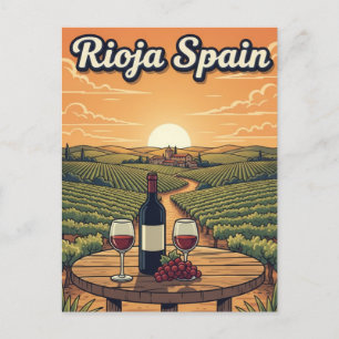 La Rioja Spain Travel Postcard