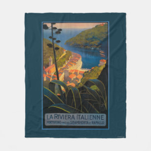 La Riviera Italienne Fleece Blanket
