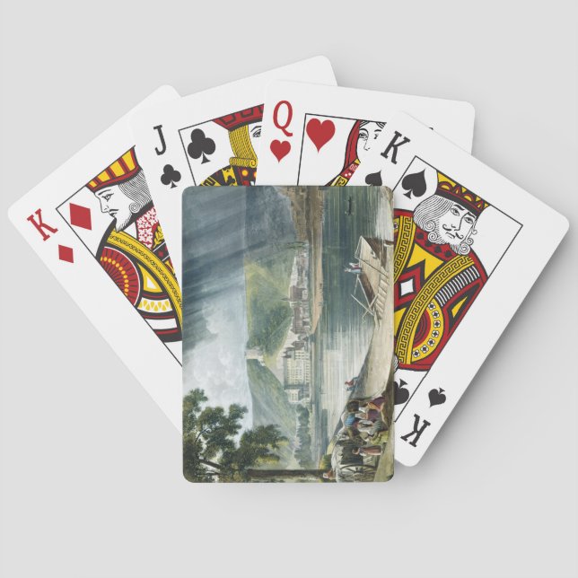 La Roche, from 'Views on the Seine', engraved by T Playing Cards (Back)