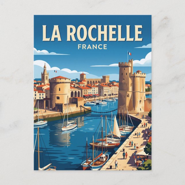 La Rochelle France Postcard (Front)