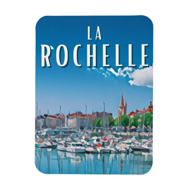 La Rochelle Photo Vintage  Magnet (Vertical)