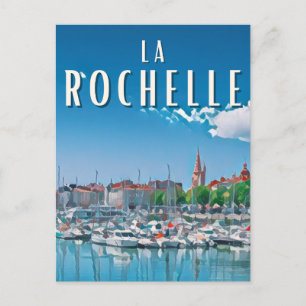 La Rochelle Photo Vintage Postcard