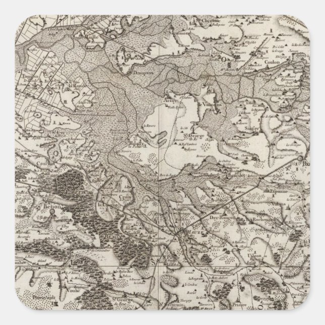 La Rochelle Square Sticker (Front)