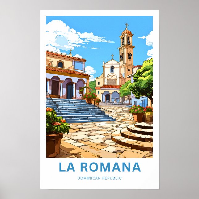 La Romana Dominican Republic Travel Print (Front)