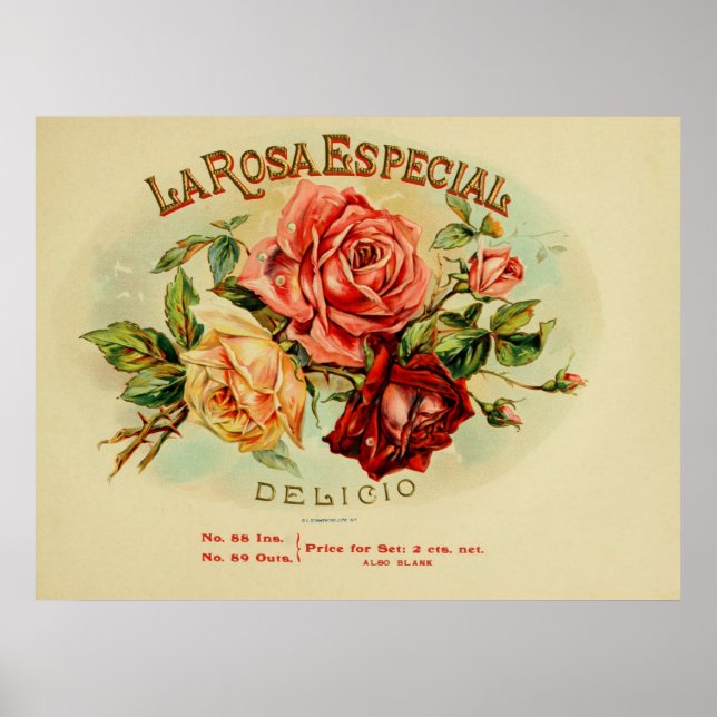 LA.Rosa.E.Special Cigar Box Labels Poster (Front)