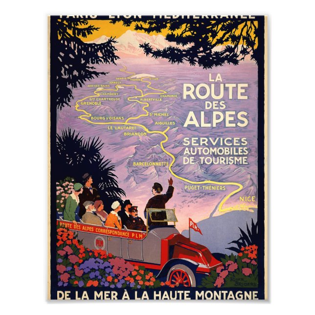 La route des Alpes Photo Print (Front)