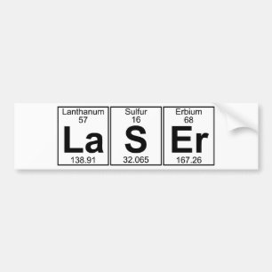 La-S-Er (laser) - Full Bumper Sticker