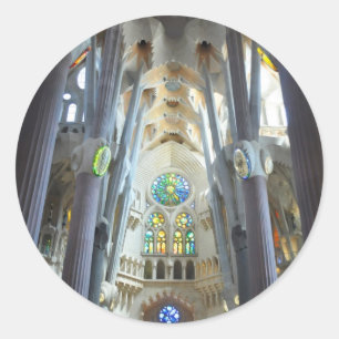 La Sagrada Familia Classic Round Sticker