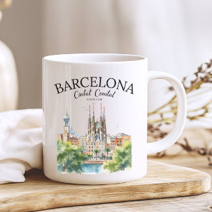 La Sagrada Familia & Skyline – Barcelona Spain Coffee Mug