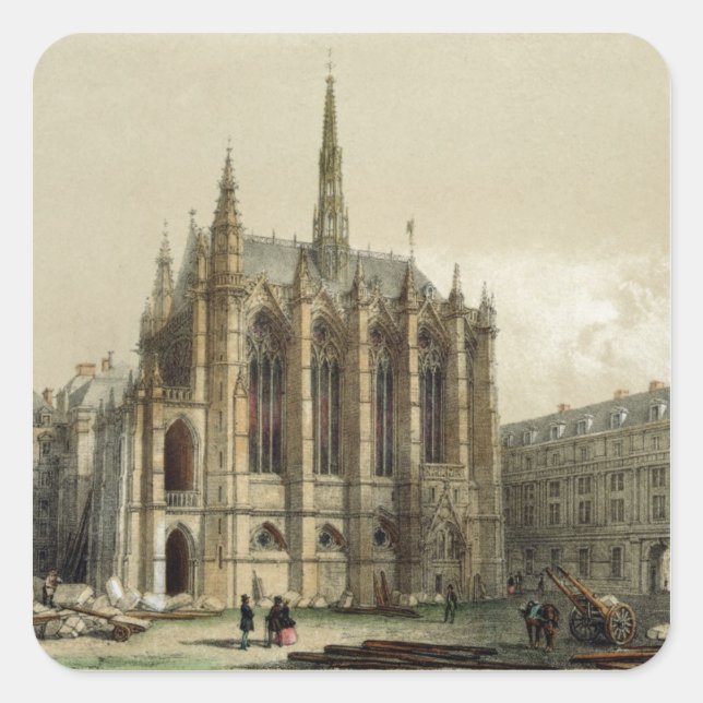 La Sainte Chapelle, Paris Square Sticker (Front)