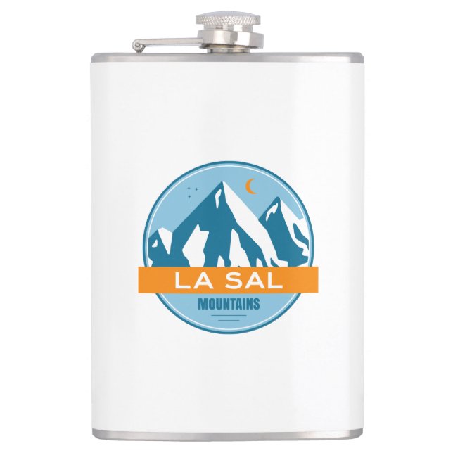 La Sal Mountains Utah Hip Flask (Front)