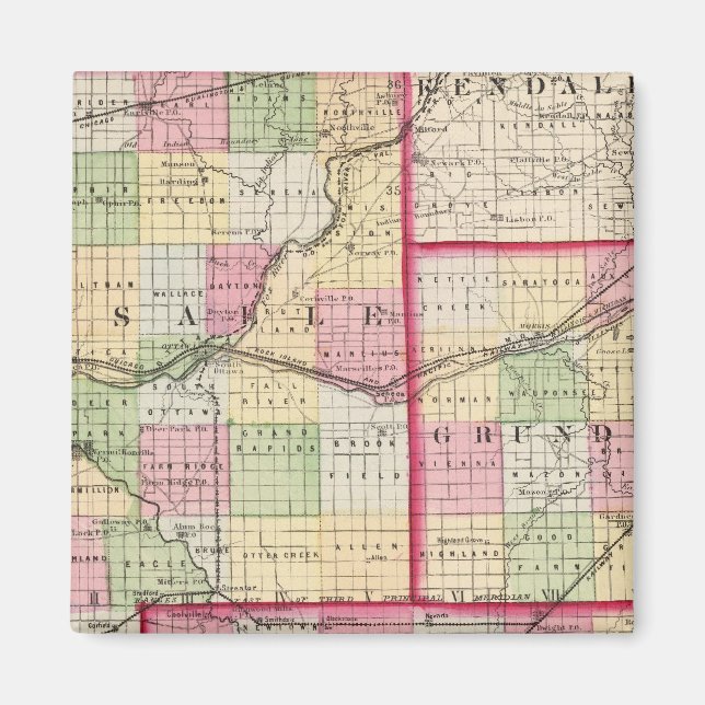 La Salle, Grundy, Livingston counties Magnet (Front)