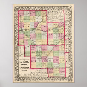 La Salle, Grundy, Livingston counties Poster