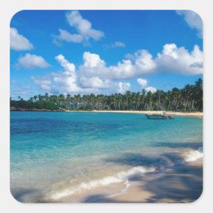 La Samana Peninsula, Dominican Republic, 2 Square Sticker