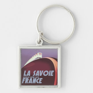 La Savoie Auvergne-Rhône-Alpes travel poster. Key Ring