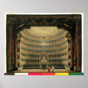 La Scala, Milan, during a performance Poster