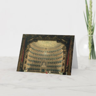 La Scala, Milan, during performance Card