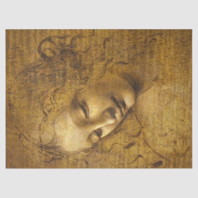 La Scapigliata by Leonardo da Vinci Tissue Paper (Front)