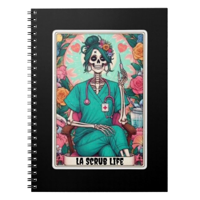 La Scrub Life Tarot Card Notebook Collection (Front)