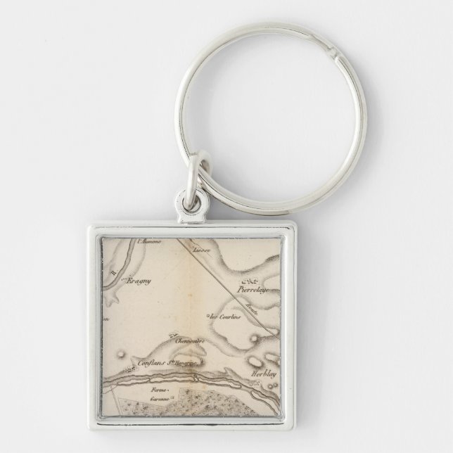 La Seine, l'Oise Key Ring (Front)