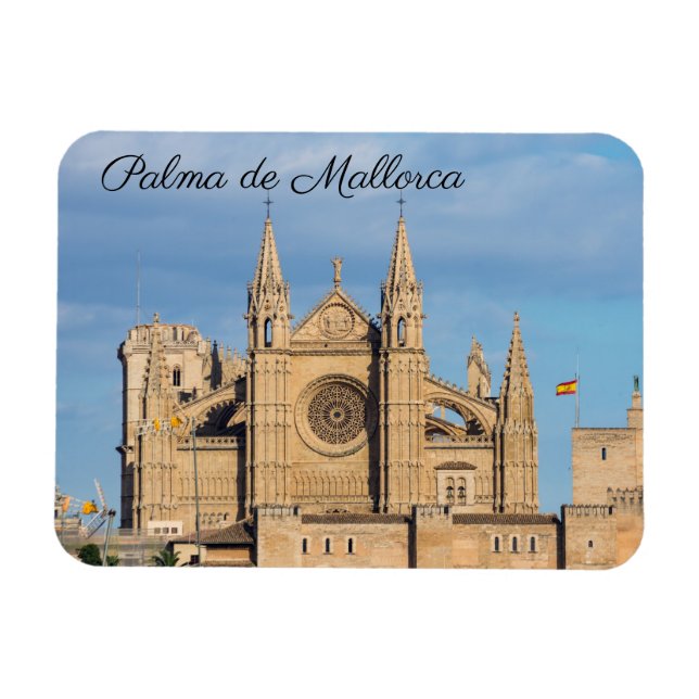 La Seu, the Cathedral of Palma de Mallorca - Spain Magnet (Horizontal)