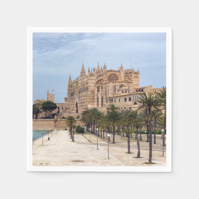 La Seu, the Cathedral of Palma de Mallorca - Spain Napkin (Front)
