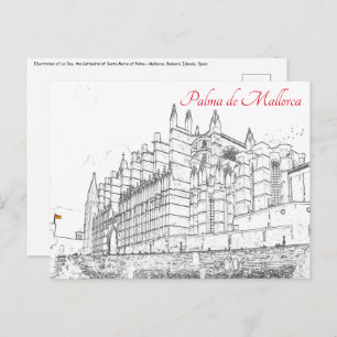 La Seu, the Cathedral of Palma de Mallorca - Spain Postcard