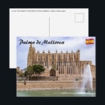 La Seu, the Cathedral of Palma de Mallorca - Spain Postcard<br><div class="desc">La Seu,  the Cathedral of Santa Maria of Palma. It is a Gothic Roman Catholic cathedral located in Palma de Mallorca - Balearic Islands,  Spain</div>