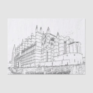 La Seu, the Cathedral of Palma de Mallorca - Spain Tissue Paper