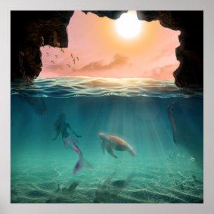 La sirène et la tortue poster