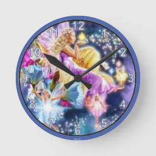 La sirenita round clock