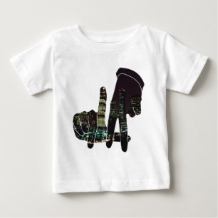 LA skyline hands Baby T-Shirt