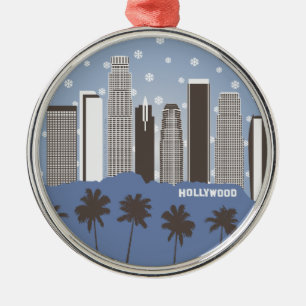 LA Snowflakes Metal Tree Decoration
