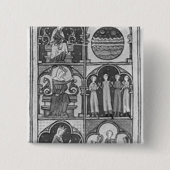 La Somme le Roi', by Lambert le Petit, 1311 15 Cm Square Badge (Front)