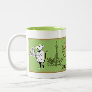 La Souris d'Or Paris Mousery Souvenir Two-Tone Coffee Mug