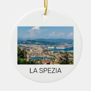 La Spezia Cityscape Liguria Italy Holiday Souvenir Ceramic Ornament