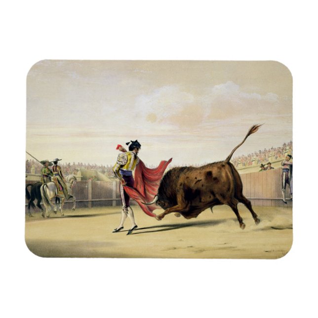 La Suerte de la Capa, 1865 (colour litho) Magnet (Horizontal)